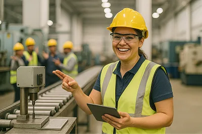 Machine with sticky notes